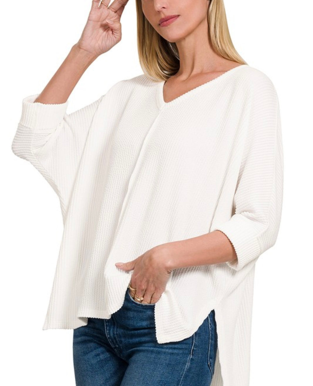 Ribbed 3/4 Top (8 colors)