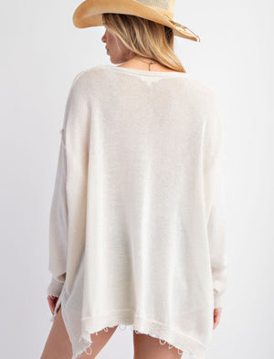 Lightweight Ivory Sweater