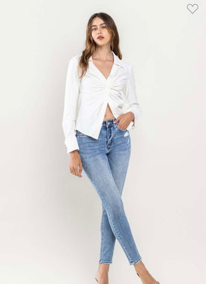 High Rise Skinny Ankle Jean