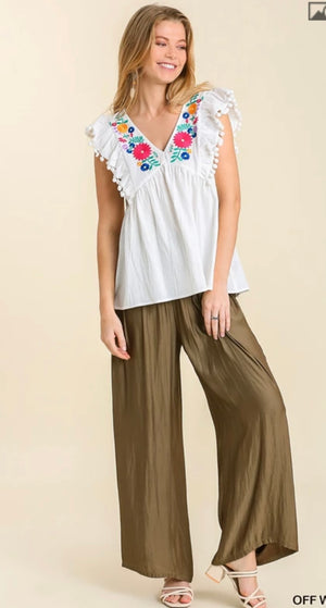 Embroidered Top (2 colors)