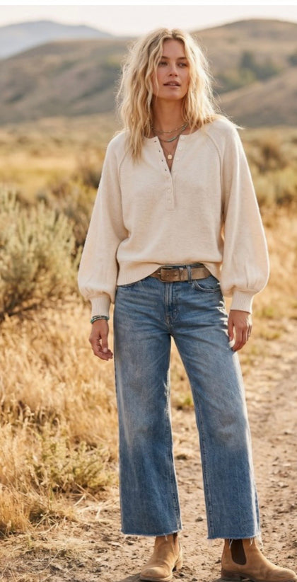 Solid Button Up Sweater (3 colors)
