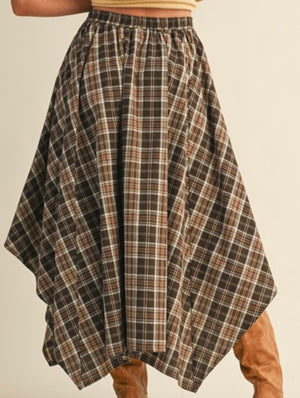 Plaid Maxi Skirt