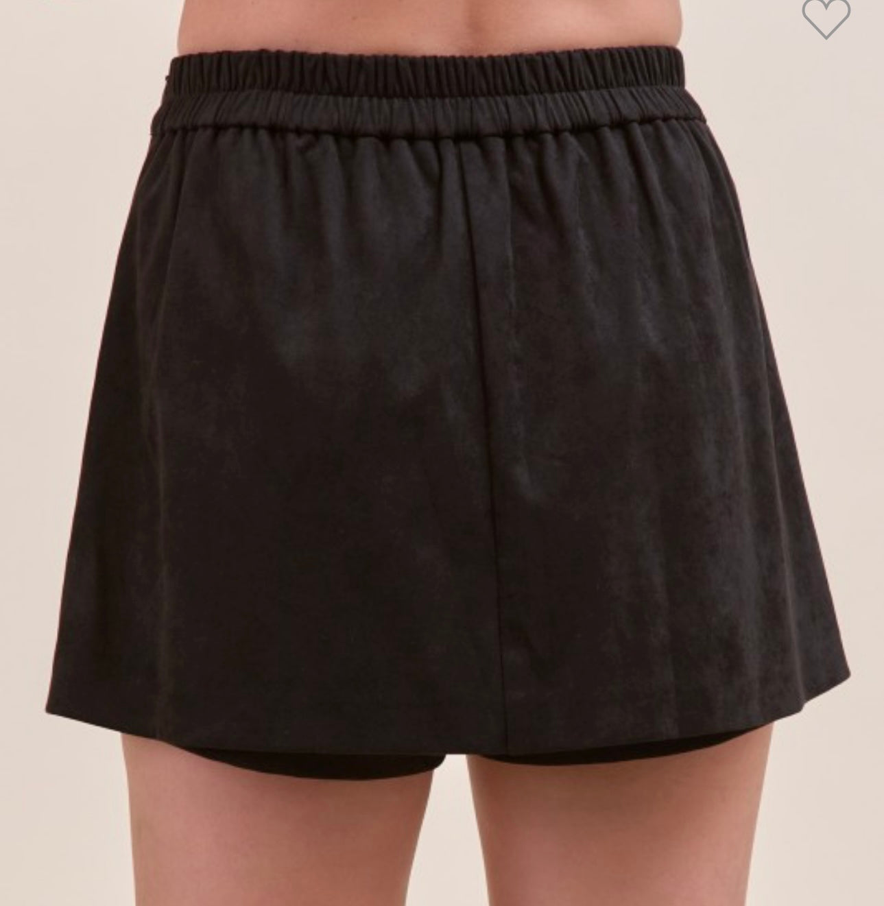 Suede Studded Skort
