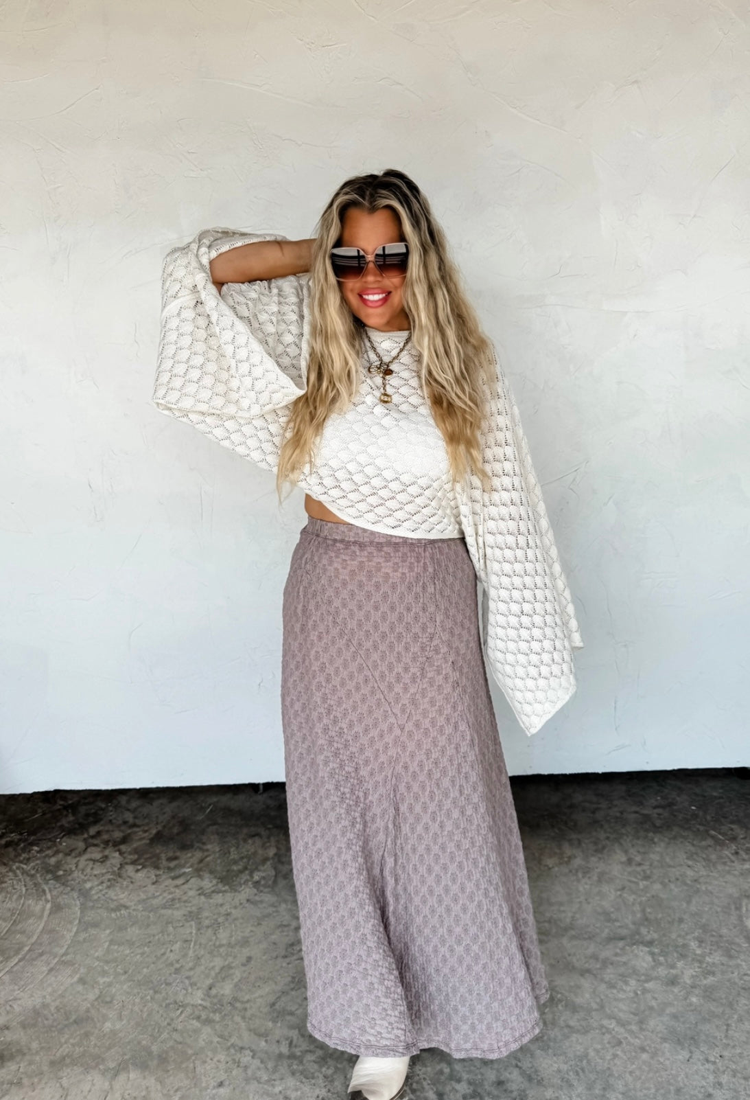 Crochet Bell Sleeve Top