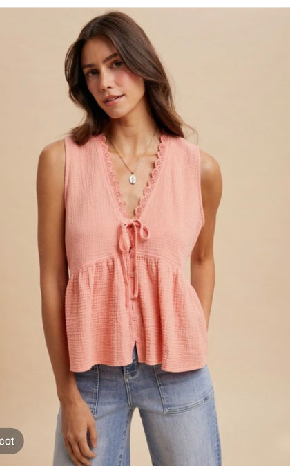 Apricot BabyDoll Tank