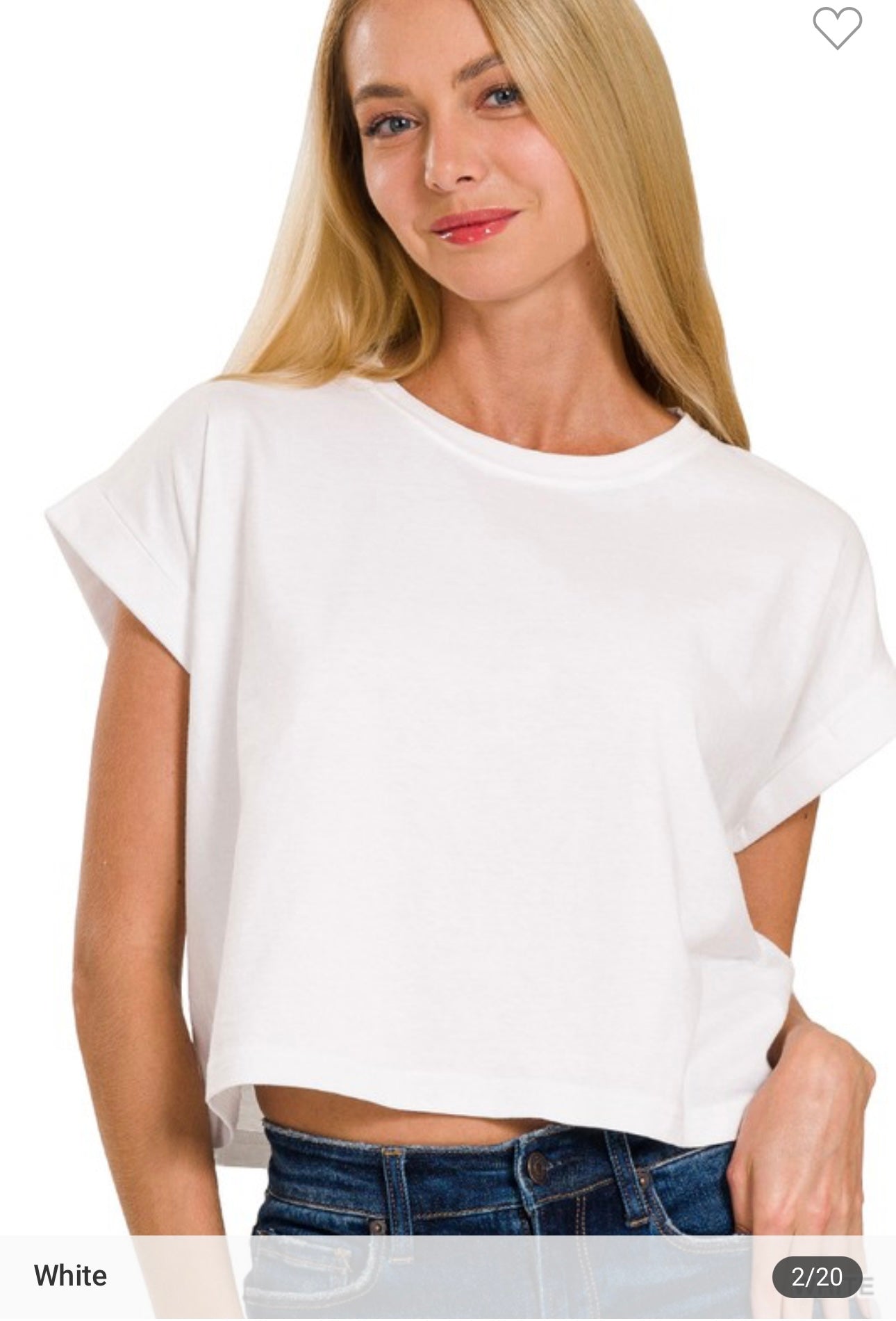 Folded Sleeve Top (7 colors)