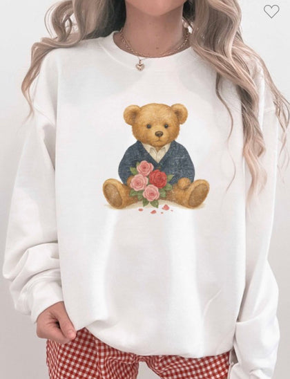Floral Bouquet Bear Sweatshirt