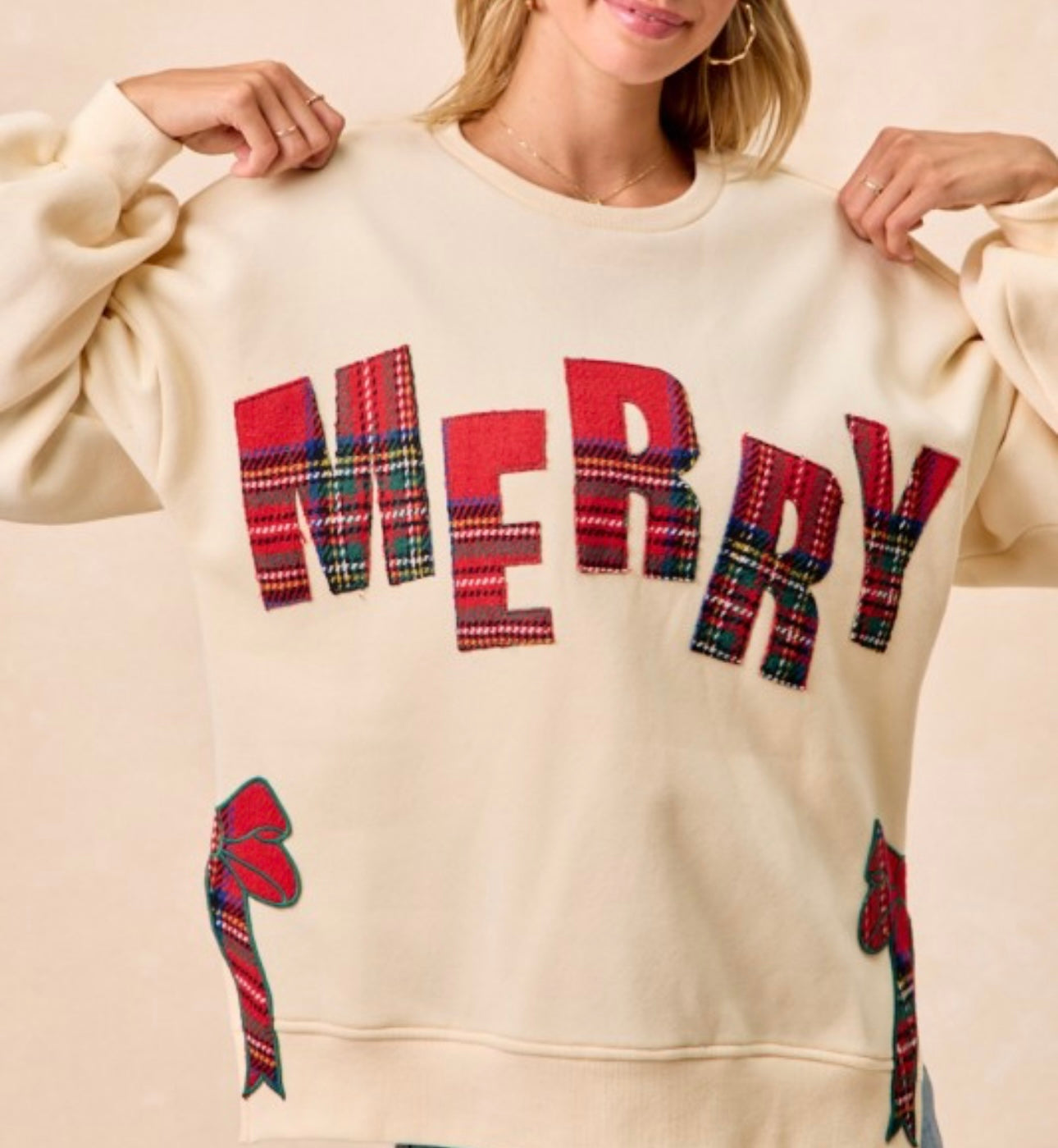 Plaid Merry Pullover