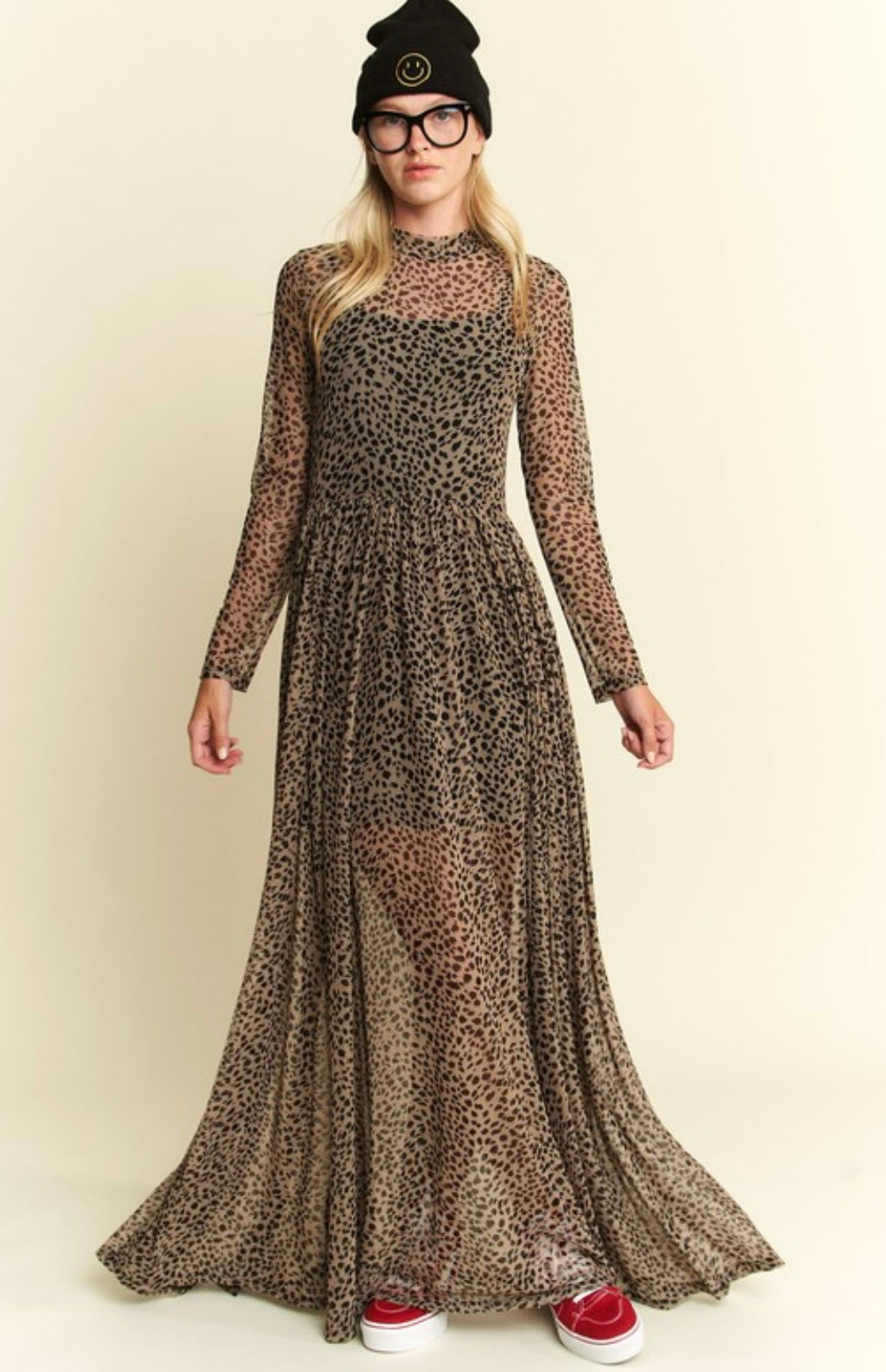 Leopard Sheer Maxi