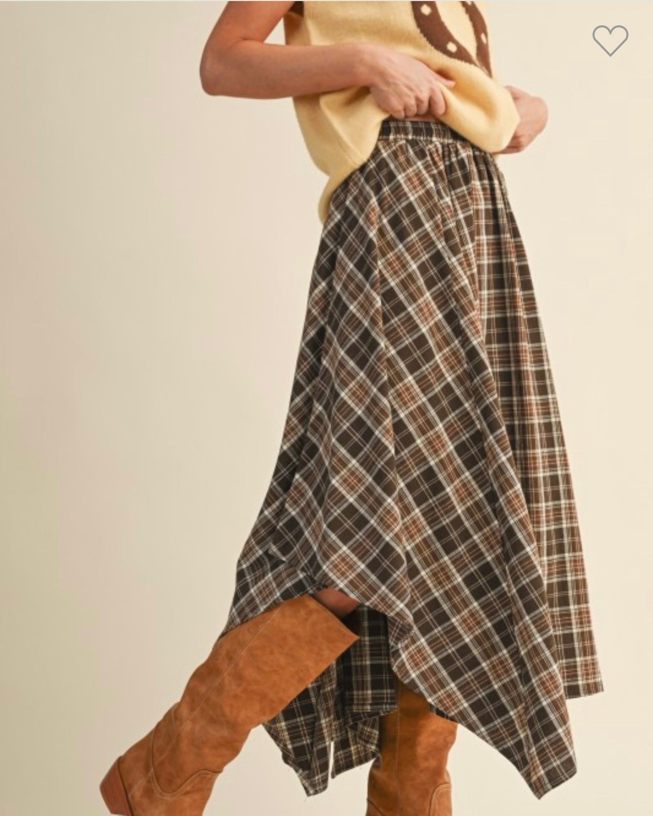 Plaid Maxi Skirt