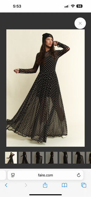 Polka Dot Sheer Maxi