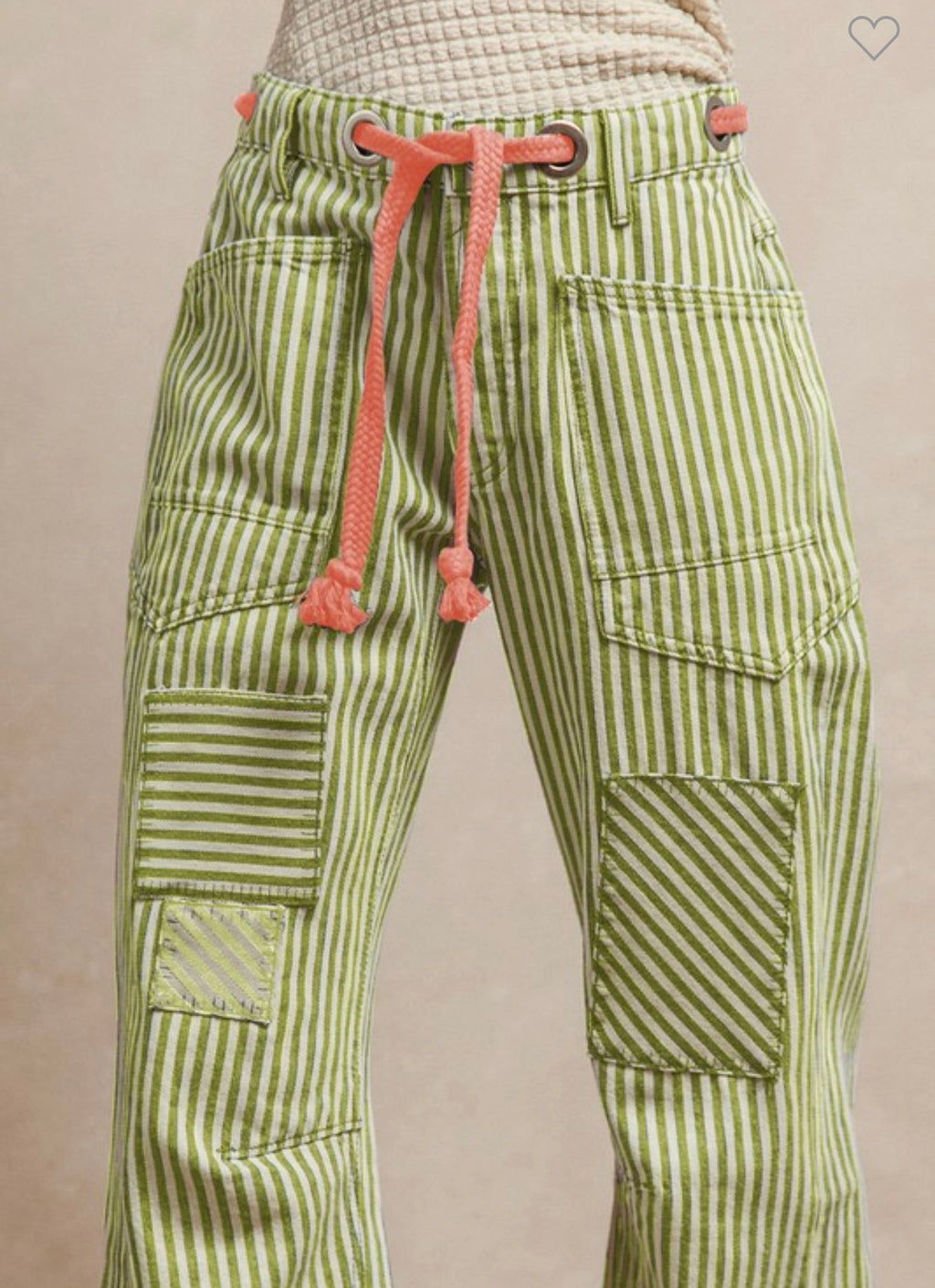 Green Coral Jeans