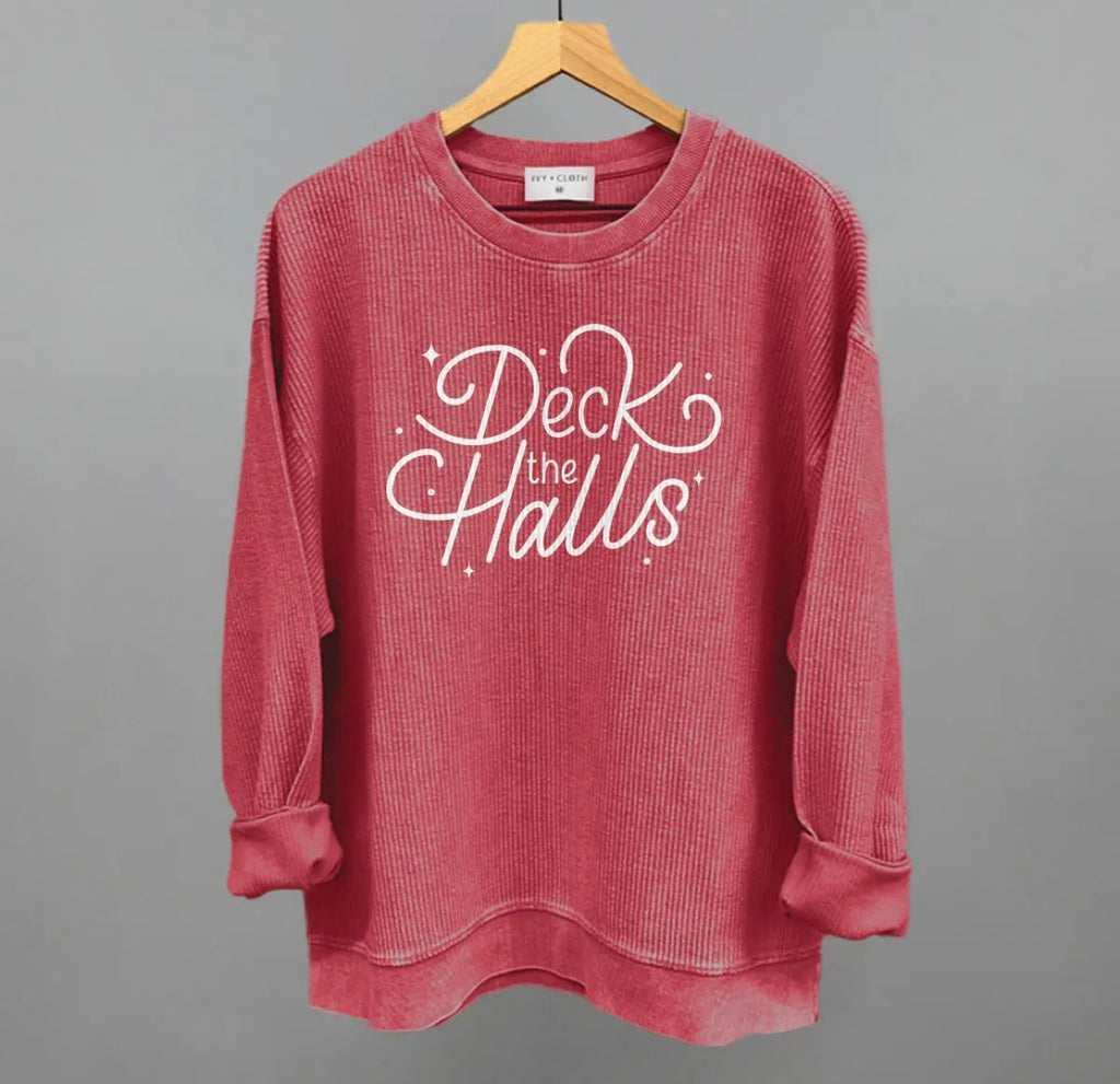 Deck The Halls Corded Sweatshirt