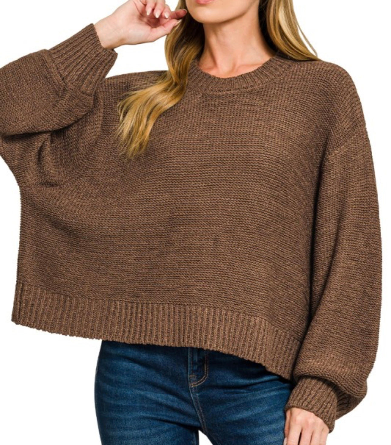 Oversized Balloon Sleeve Sweater (7 Colors)