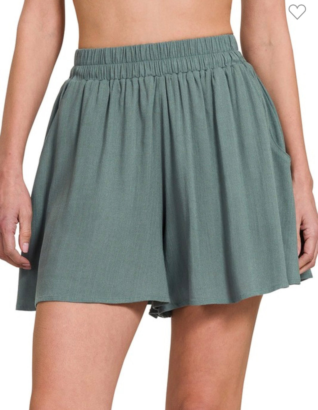 Flowy Linen Shorts (2 colors)