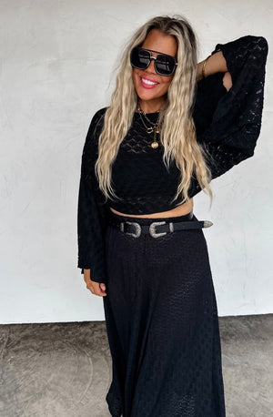 Crochet Bell Sleeve Top