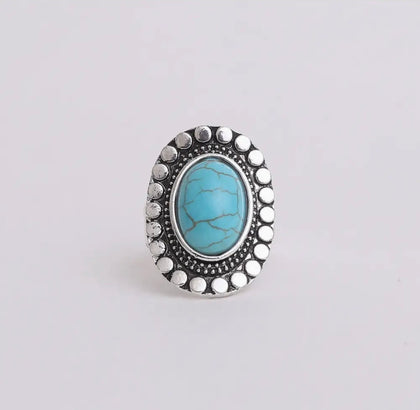 Adjustable Turquoise Ring