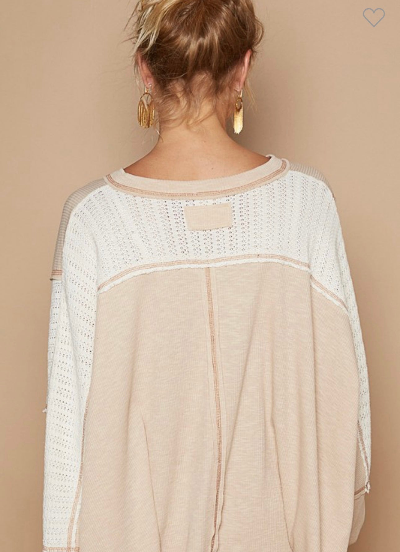 Almond Stitched Tunic