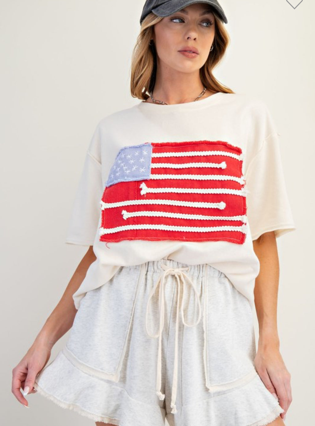 H. Gray Ruffle Shorts