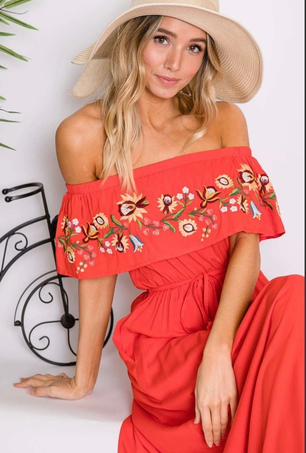 Embroidered Maxi