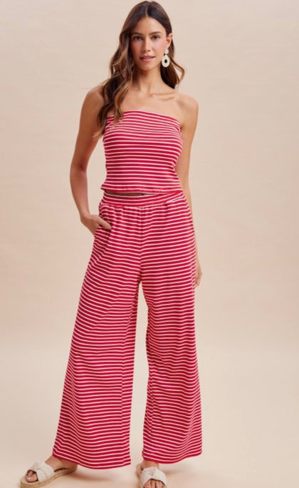 Red/White Striped Set