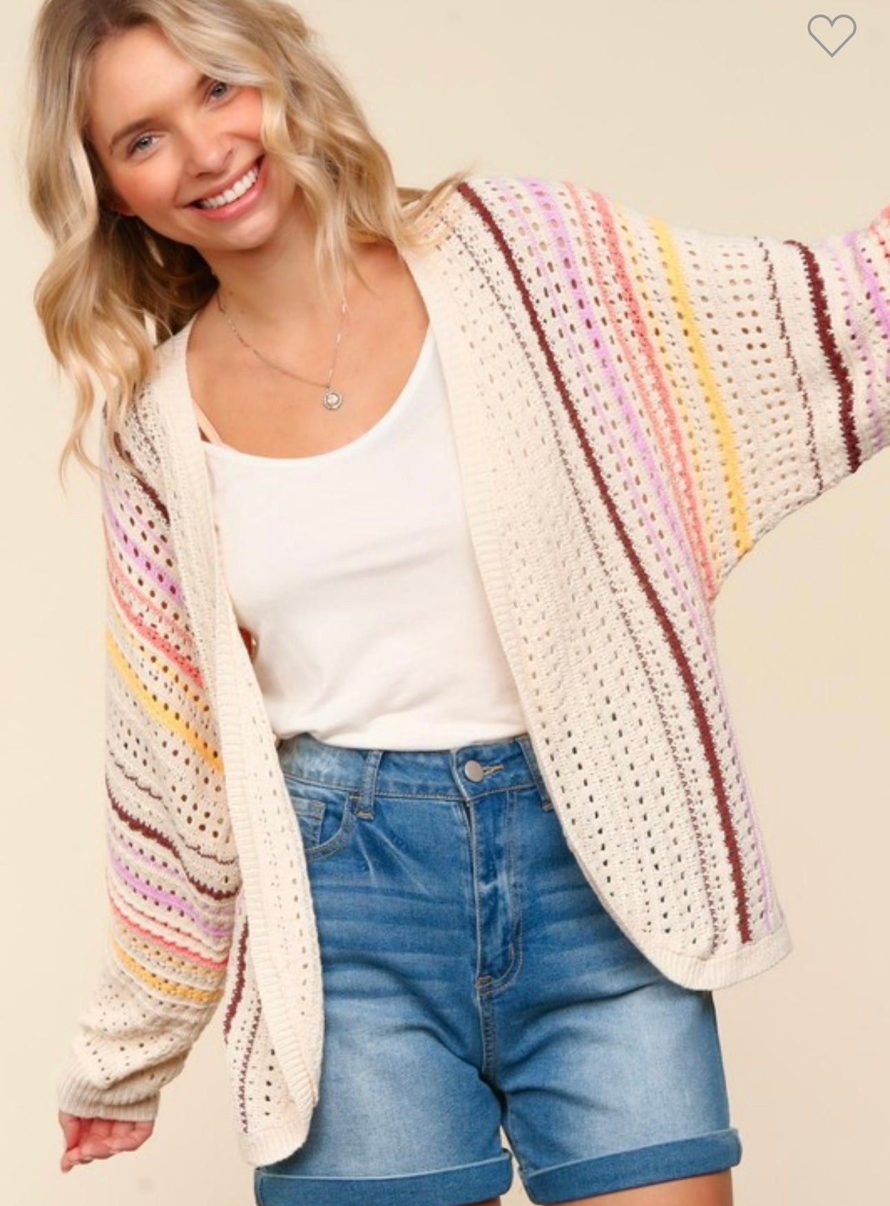 Striped Knit Cardigan