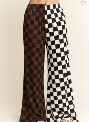 Mixed Checkered Pants