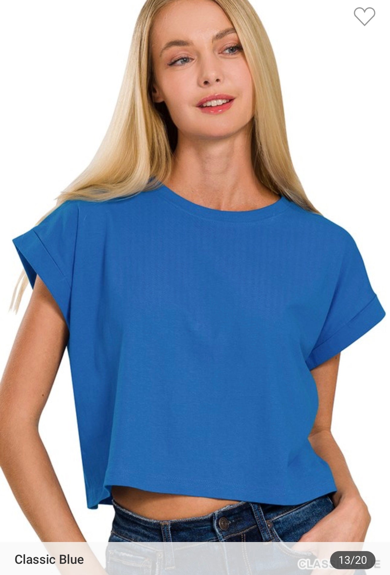 Folded Sleeve Top (7 colors)