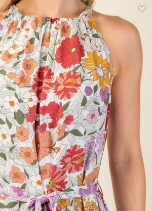 Floral Halter Midi