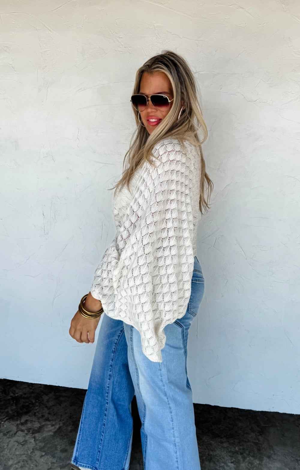 Crochet Bell Sleeve Top
