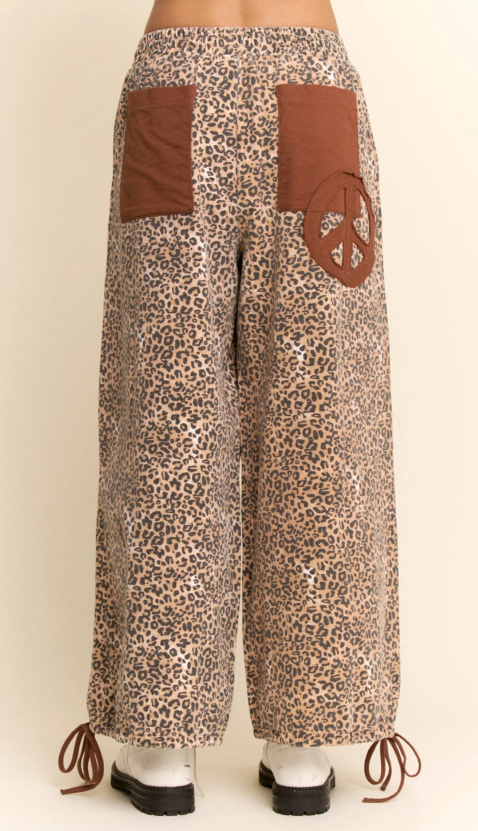 Leopard/Brown Peace Pants