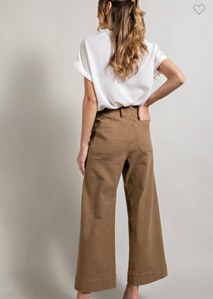 Brown Wide Leg Trouser