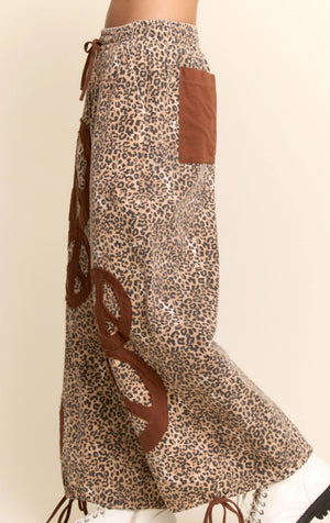Leopard/Brown Peace Pants