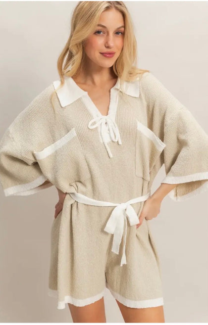 Taupe Romper