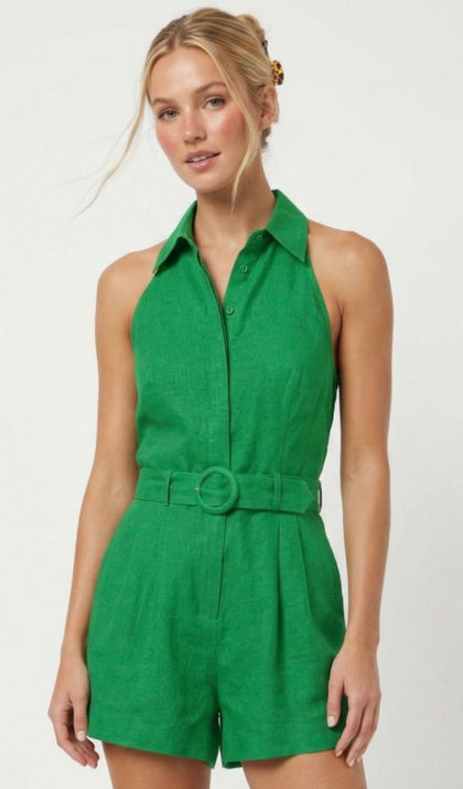 Linen Halter Romper (5 colors)