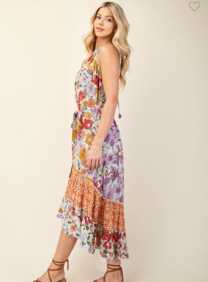 Floral Halter Midi