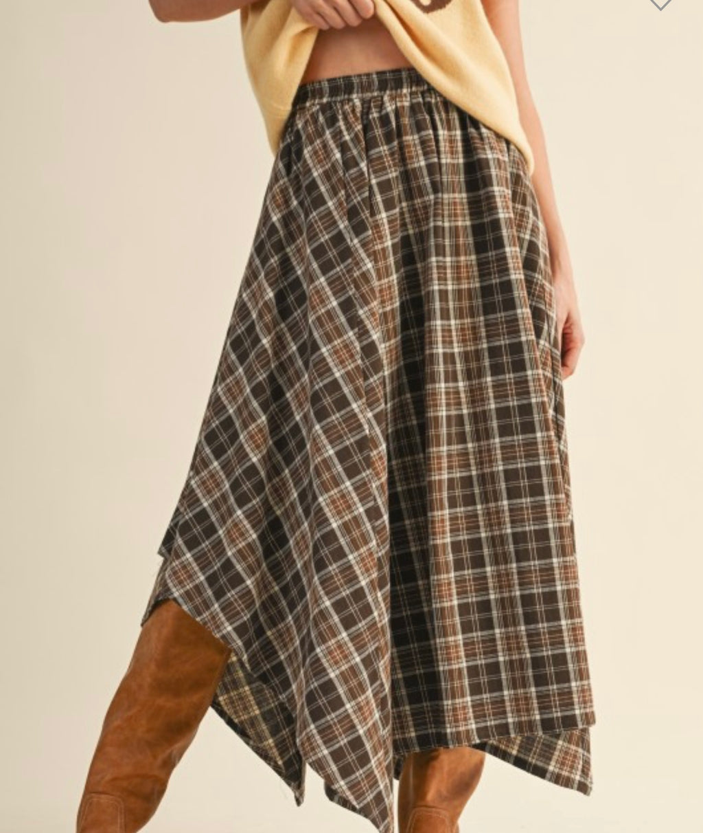 Plaid Maxi Skirt