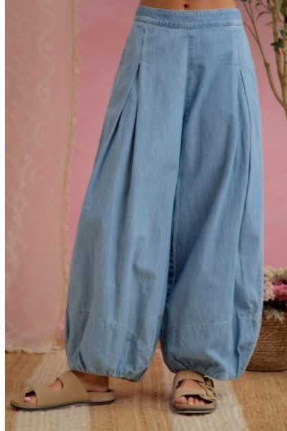 Denim Balloon Pants