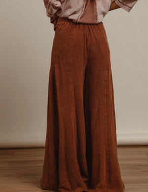 Brown Wide Leg Pants