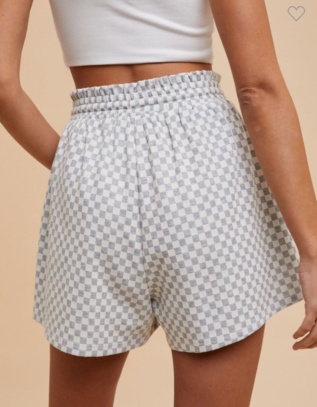 H. Gray Checkered Shorts
