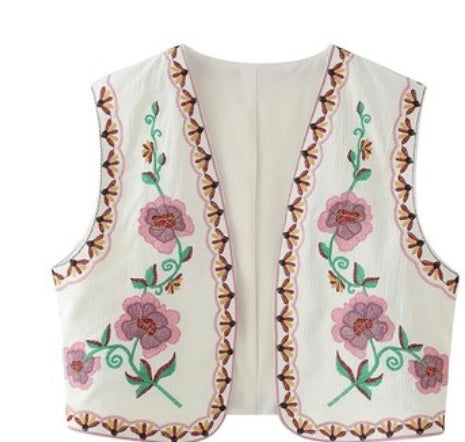 Embroidered Vest