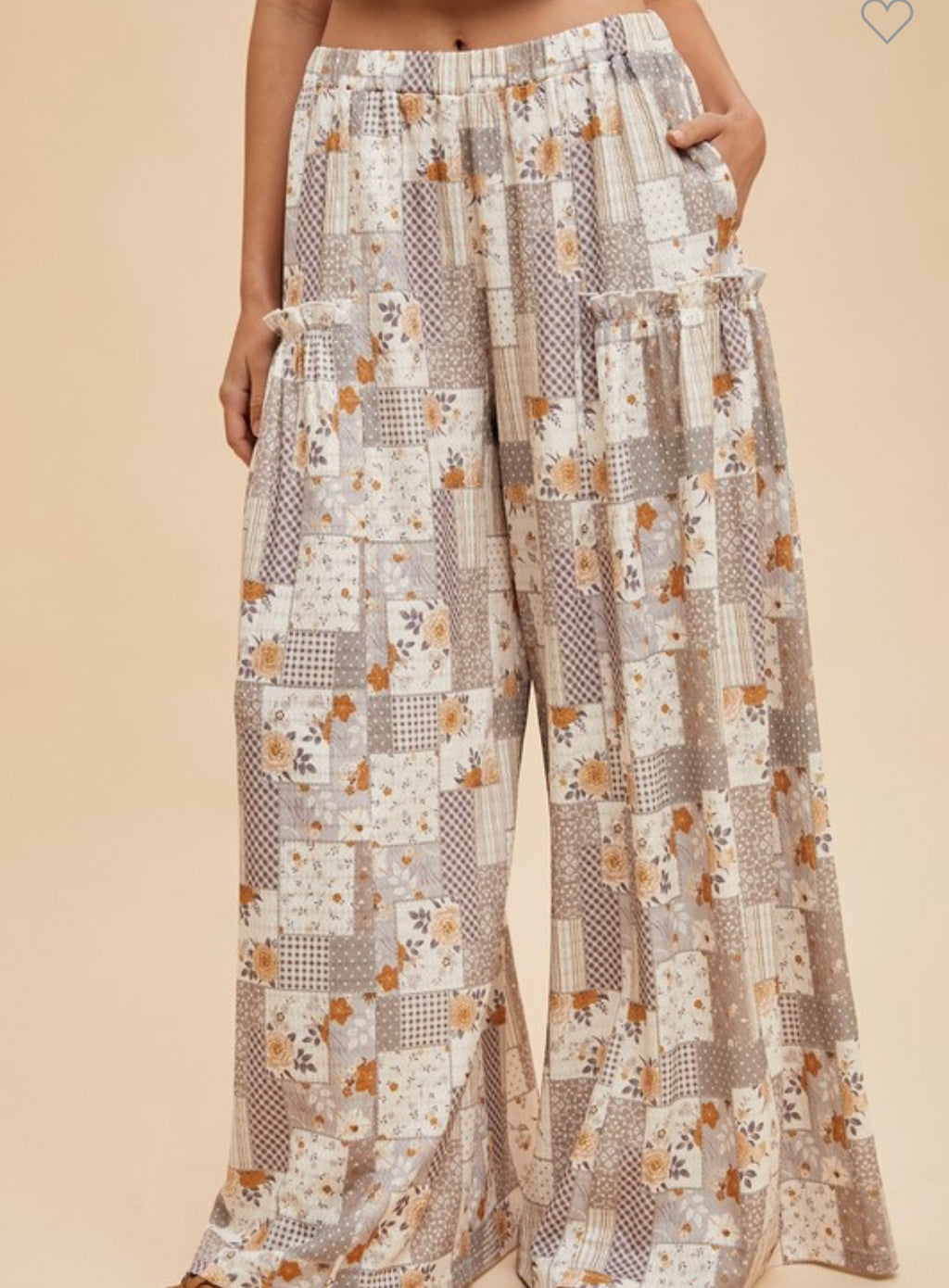 Floral Wide Leg Pants