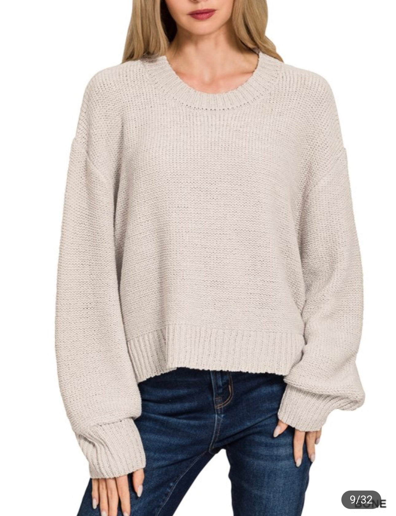 Oversized Balloon Sleeve Sweater (7 Colors)