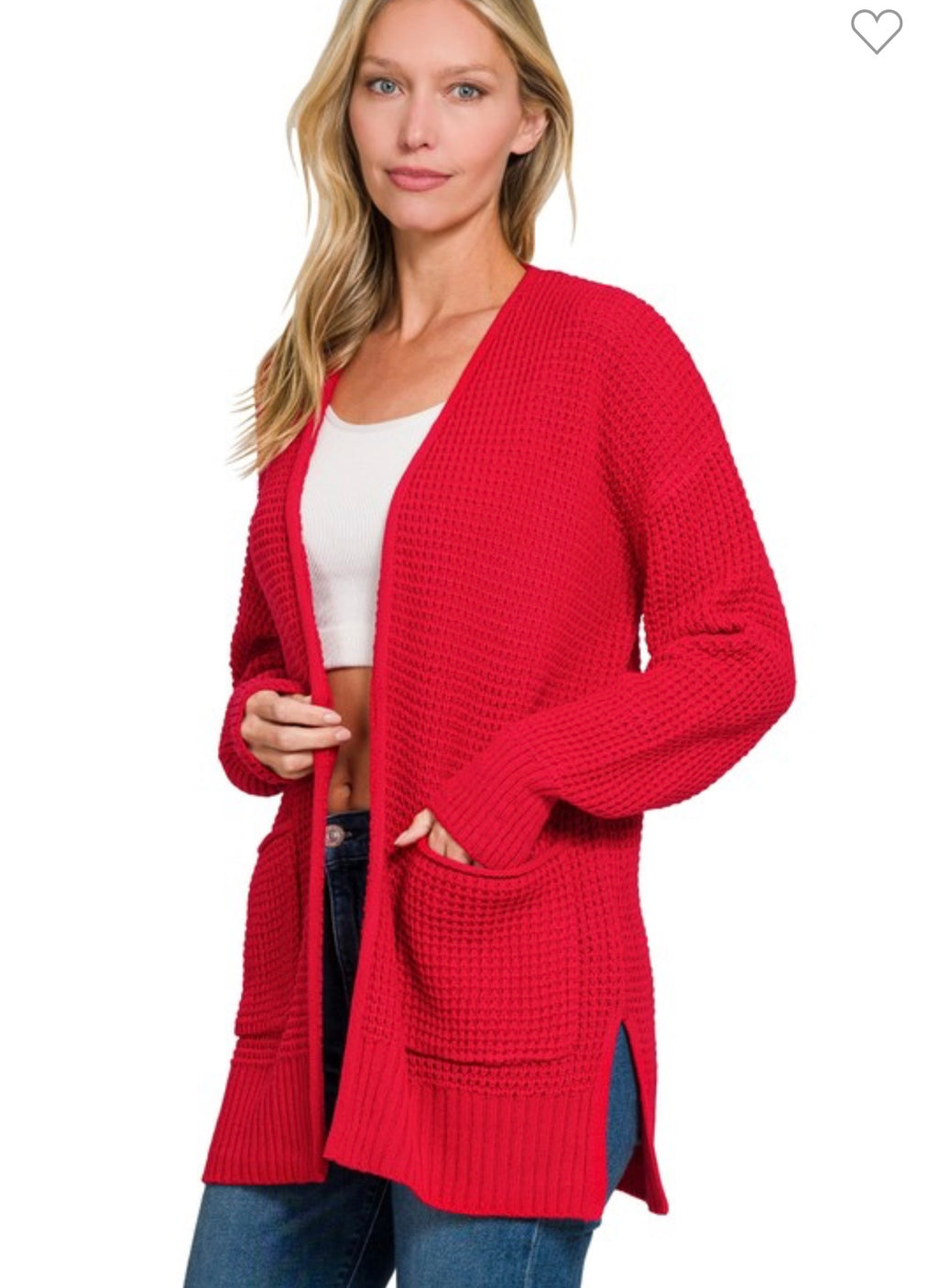 Open Knit Waffle Cardigans (4 colors)