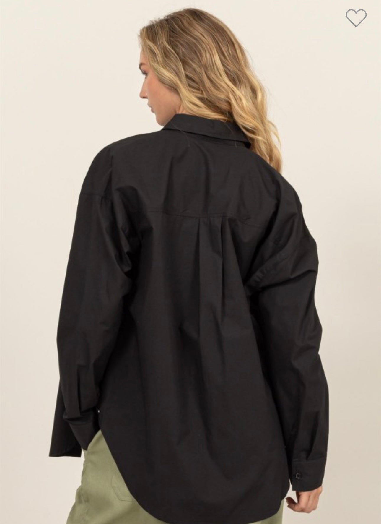 Black Button Up Tunic