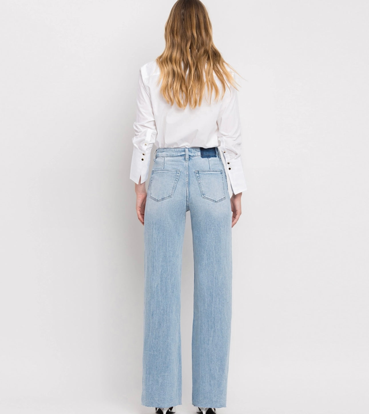 High Rise Wide Leg Jeans by Vervet