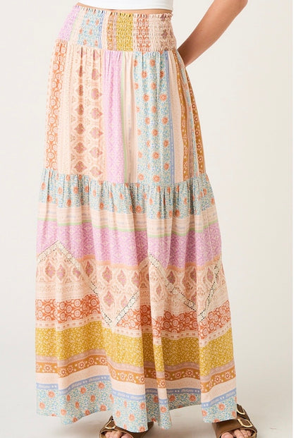 Print Maxi Skirt