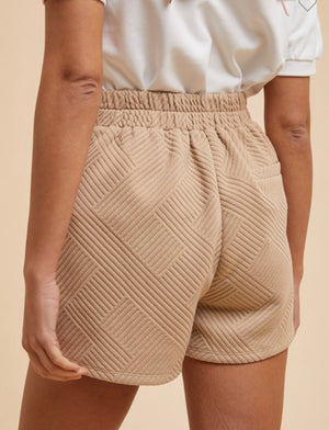 Taupe Faux Wrap Skort
