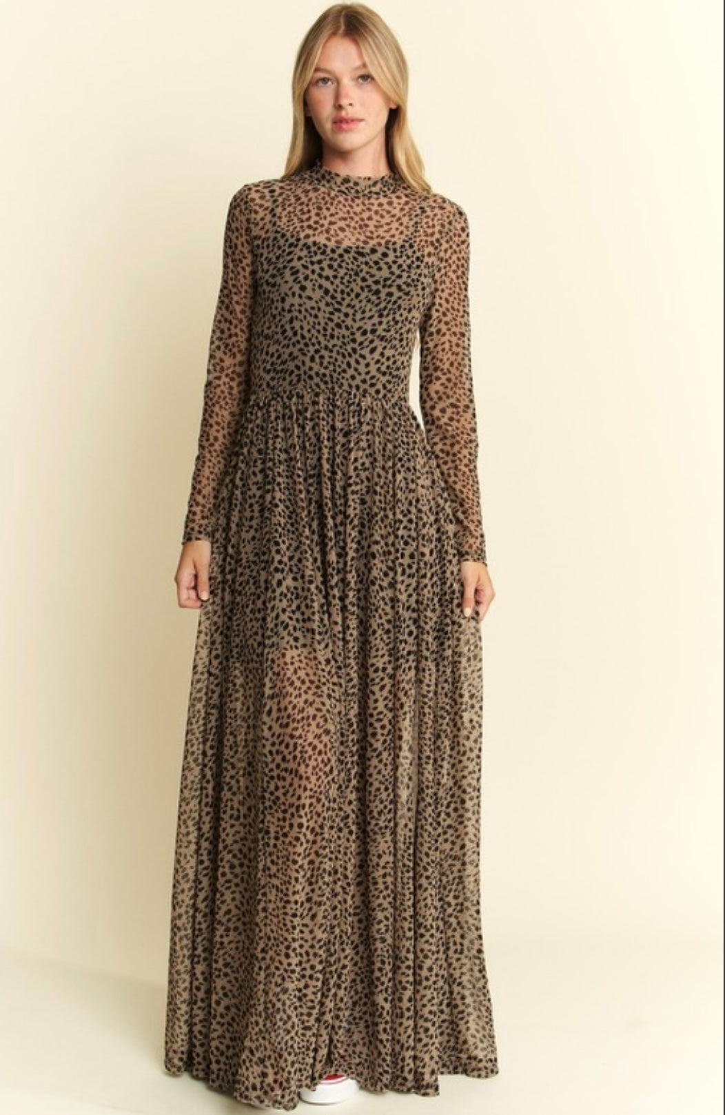 Leopard Sheer Maxi