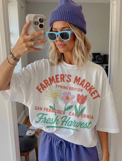 Farmers Market Oversized Tee